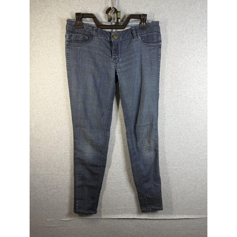 Flip Side Jeans Womens 5 Blue Low Rise Skinny Slim Stretch Denim Pants